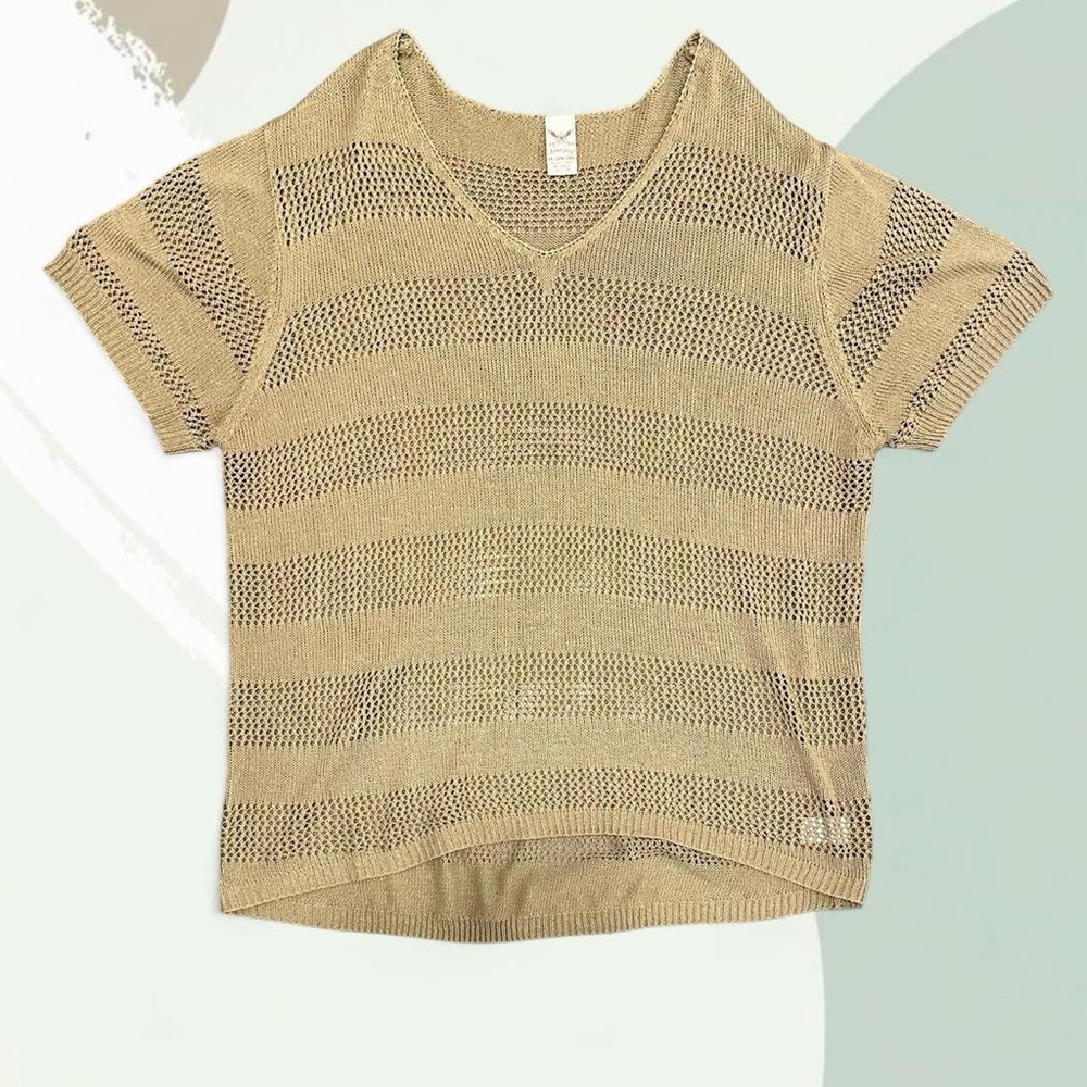 eyelet top olive green Plus size 4X (22w-24w)